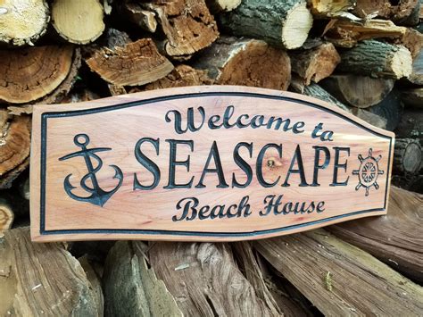 outdoor signs for beach houses